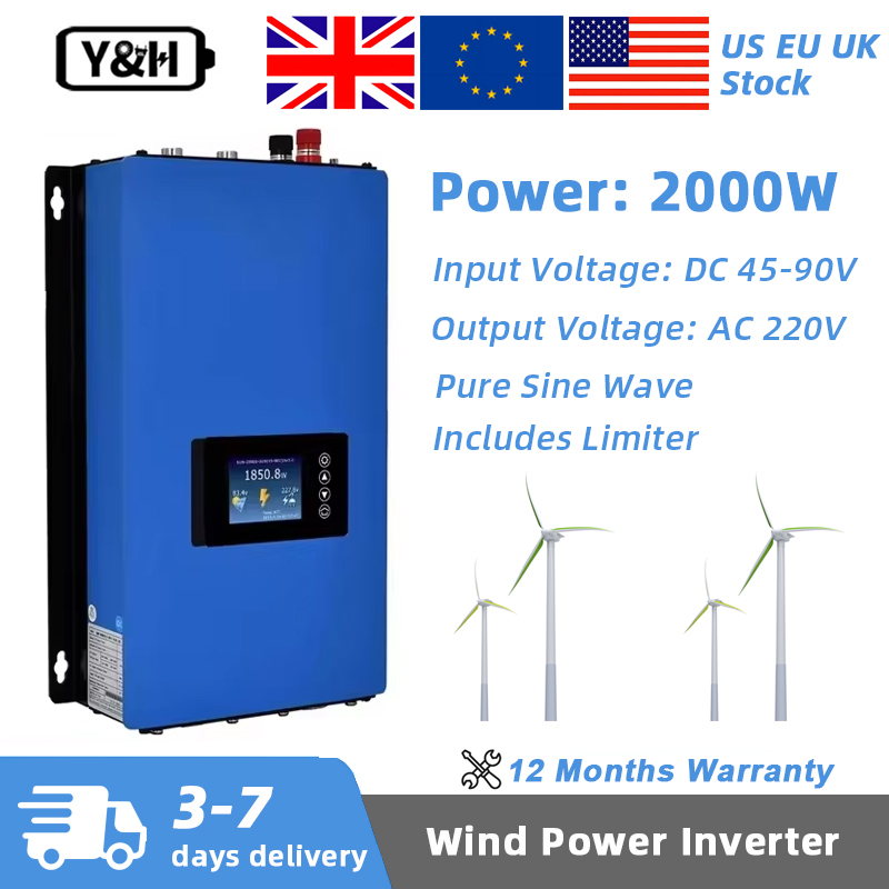 Y&H 2000W MPPT Onduleur Éolien - Grid Tie Inverter Limiter 2000W avis et prix