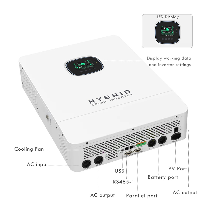 Onduleur solaire hybride hors  - Split Phase Inverter 10Kw 110V 220V avis et prix