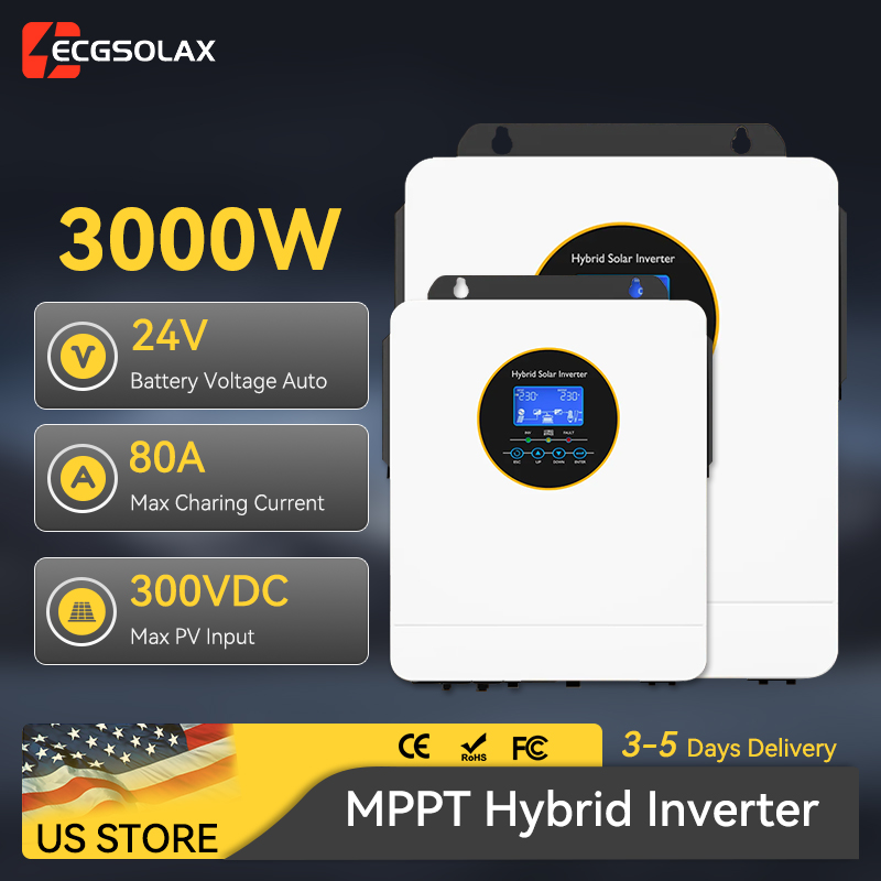 ECGSOLAX 3000W Onduleur Solair - Inverter Pure Sine Wave 60Hz 120V 3000W avis et prix