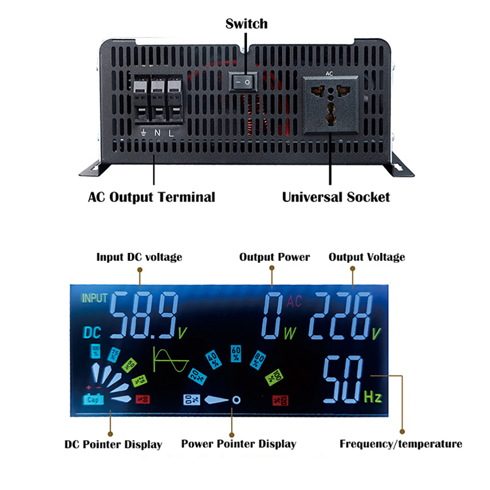 Onduleur à onde sinusoïdale pu - Off Grid Solar Inverter 48V 6000W avis et prix