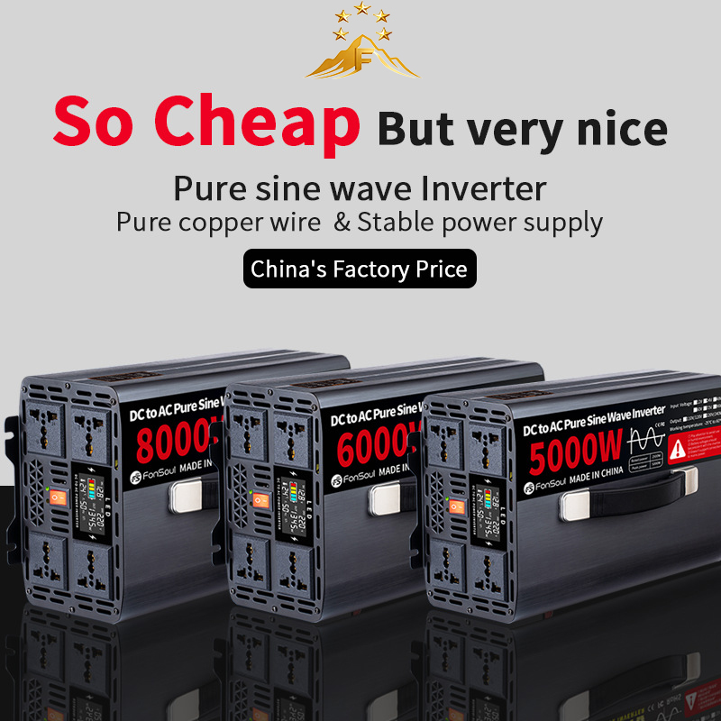 Onduleur hors réseau à onde si - Pure Sine Wave Inverter 5000W 48V 220V avis et prix