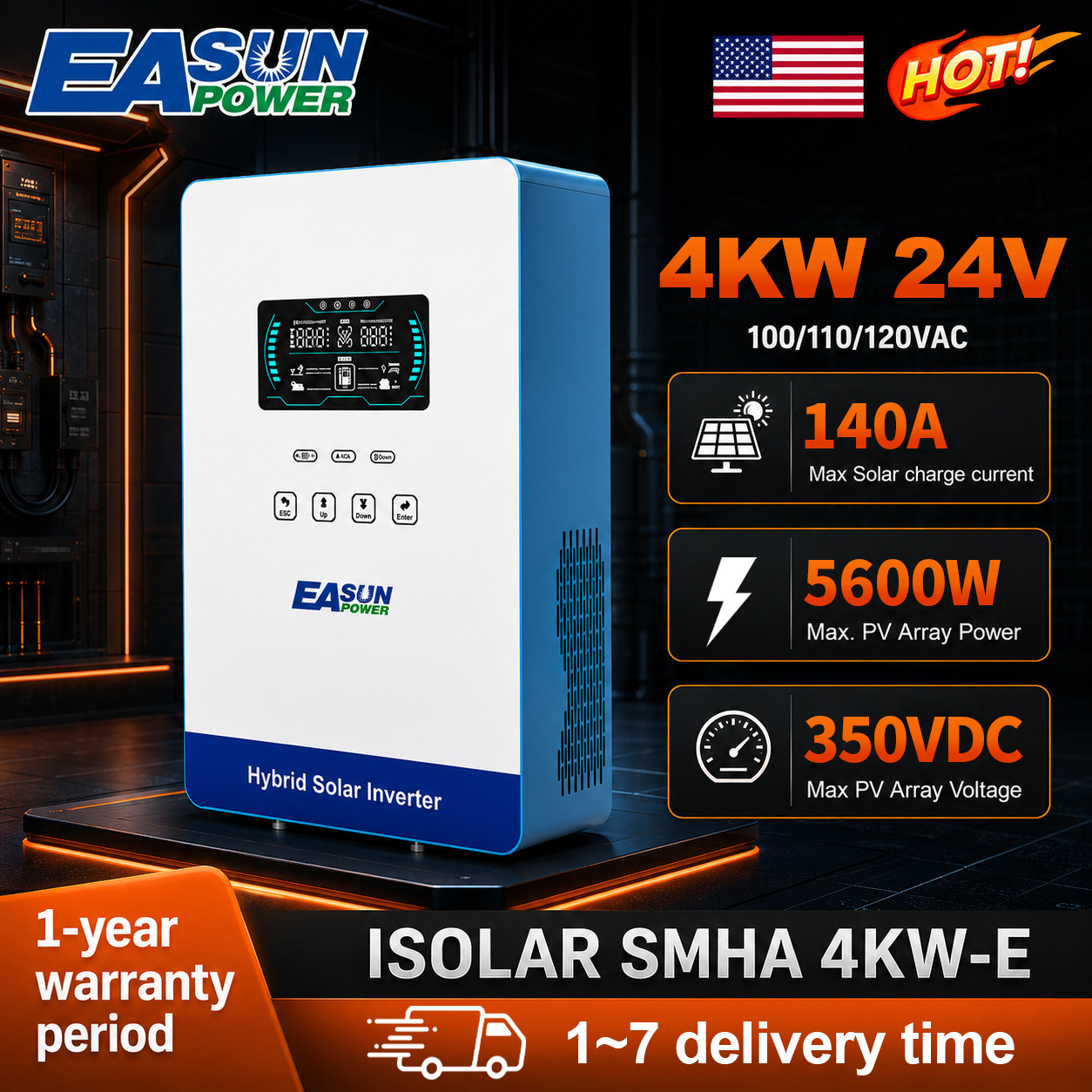 EASUN POWER Onduleur Solaire 4 - Grid Tie Inverter Limiter 2000W avis et prix